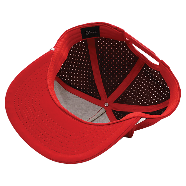 BrimCo Performance Rope Hat - Red-White Rope