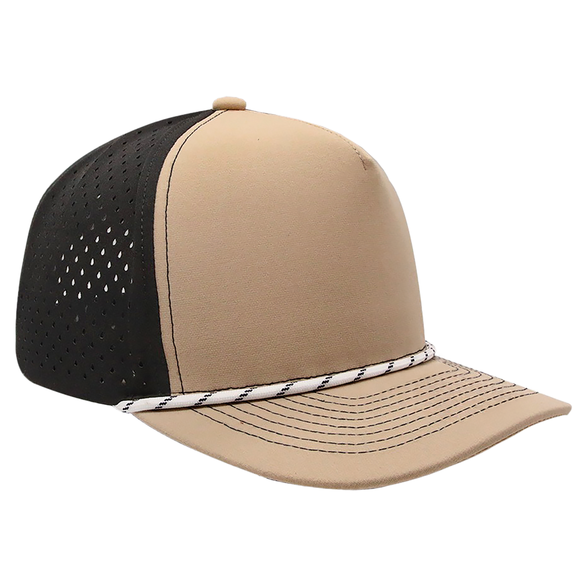BrimCo Performance Rope Hat - Desert Tan/Black-White Rope
