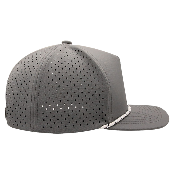 Rope BrimCo Performance Rope Hat - Dark Gray-White Rope