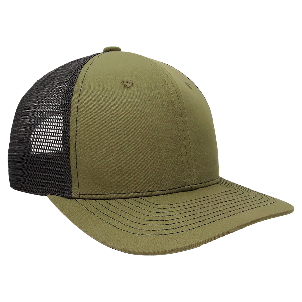 BrimCo Classic Trucker Hat - Army Green-Black