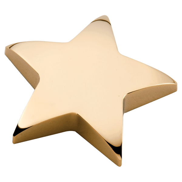 Metal Star Paperweight - Laser Engraved Gift