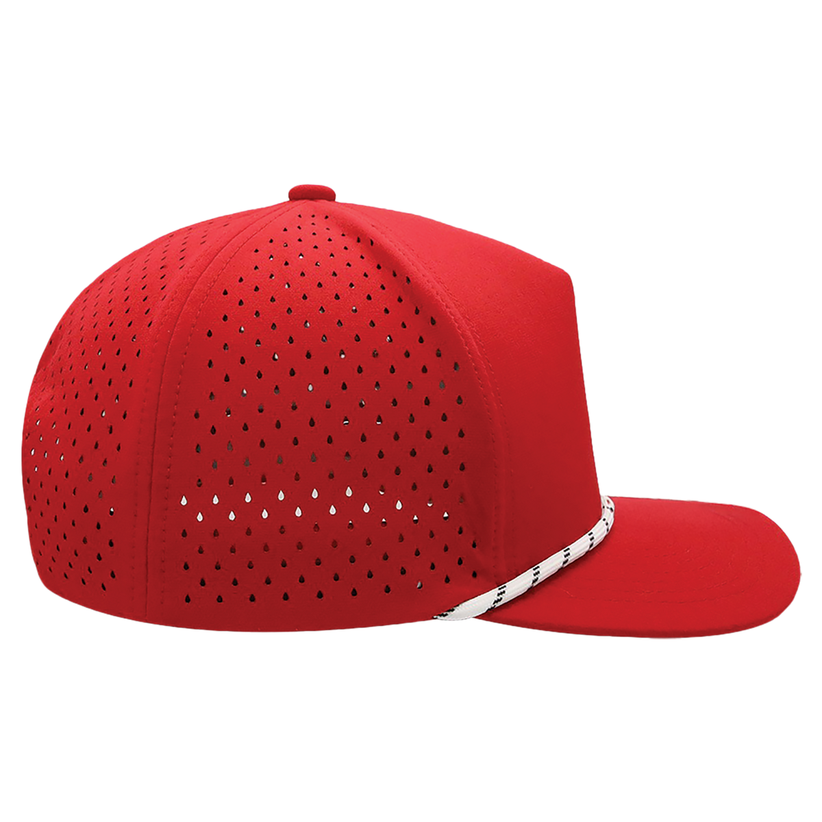 BrimCo Performance Rope Hat - Red-White Rope