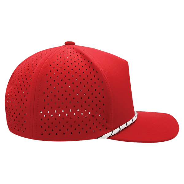 BrimCo Performance Rope Hat - Red-White Rope