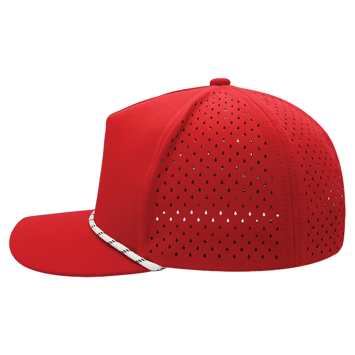 BrimCo Performance Rope Hat - Red-White Rope