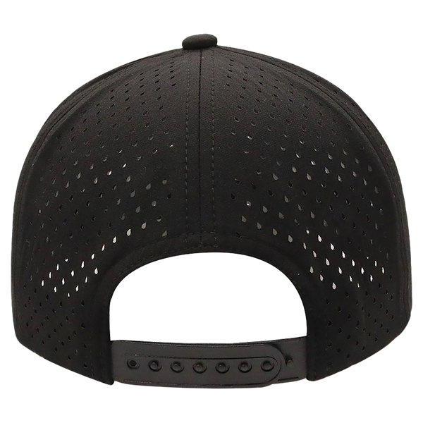 BrimCo Performance Rope Hat - All Black-White Rope