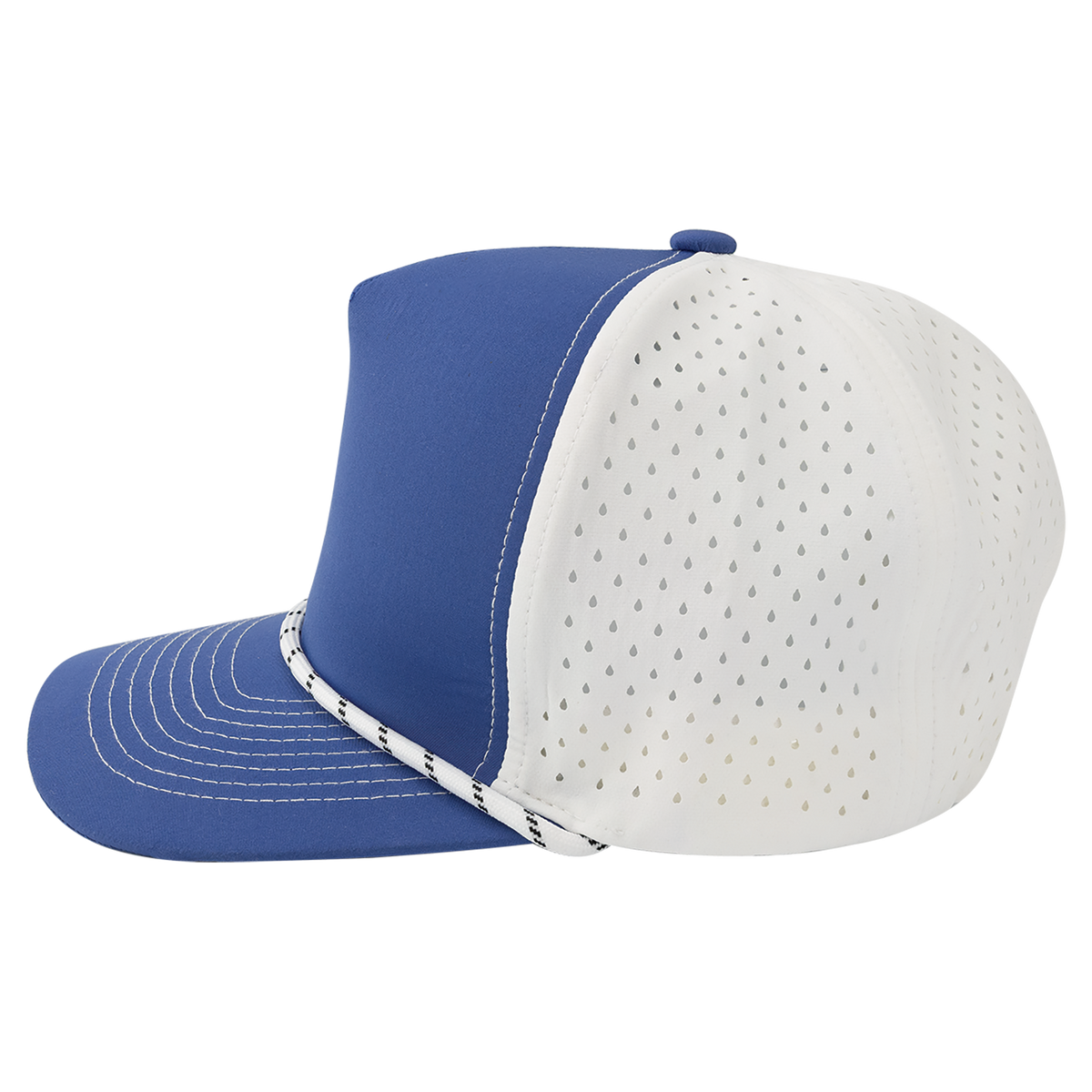 BrimCo Performance Rope Hat - Royal Blue/White-White Rope