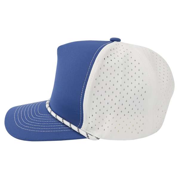 BrimCo Performance Rope Hat - Royal Blue/White-White Rope