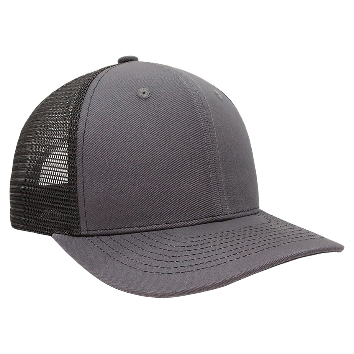 BrimCo Classic Trucker Hat - Charcoal-Black