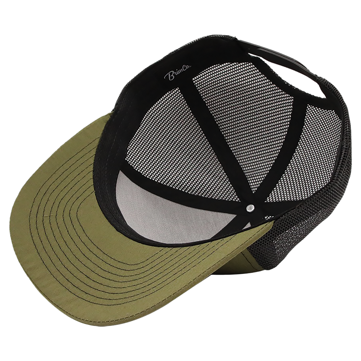 BrimCo Classic Trucker Hat - Army Green-Black