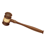 American Walnut Gavel with Brass Gavel Band - Laser Engraved Gift