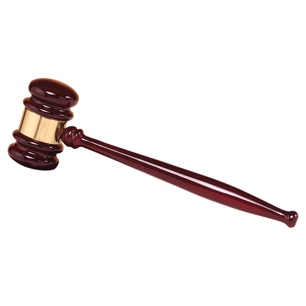 Rosewood Piano Finish Gavel - Laser Engraved Gift