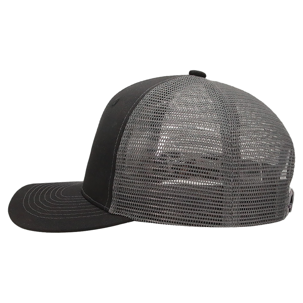 BrimCo Classic Trucker Hat - Black-Charcoal