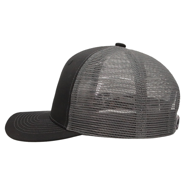 BrimCo Classic Trucker Hat - Black-Charcoal