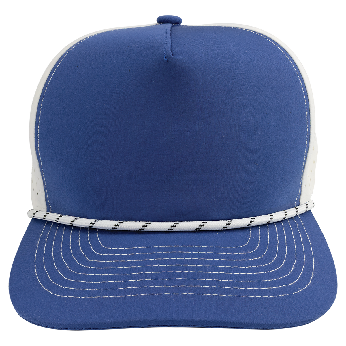 BrimCo Performance Rope Hat - Royal Blue/White-White Rope