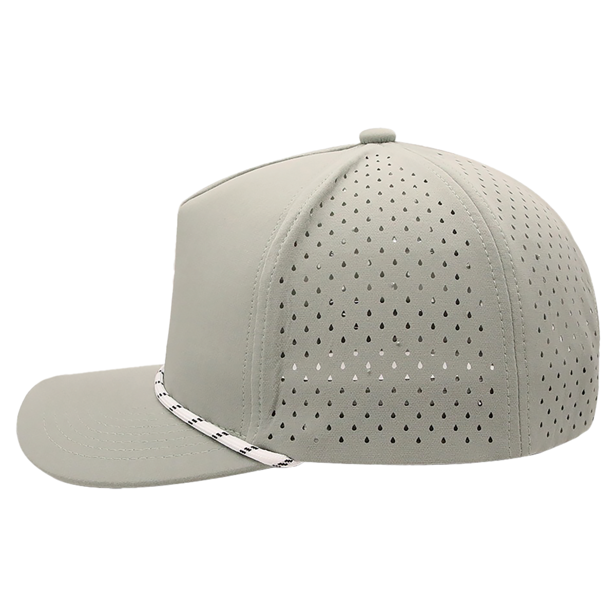 BrimCo Performance Rope Hat - Light Gray-White Rope