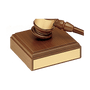 Gavel Sounding Block (Block Only) - Laser Engraved Gift