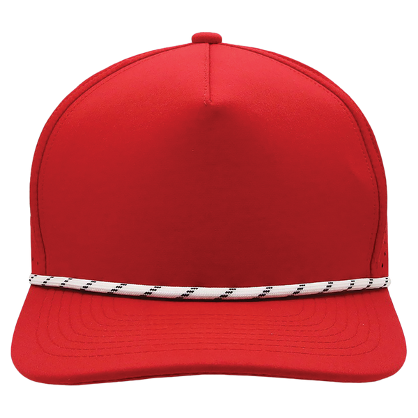 BrimCo Performance Rope Hat - Red-White Rope