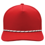 BrimCo Performance Rope Hat - Red-White Rope
