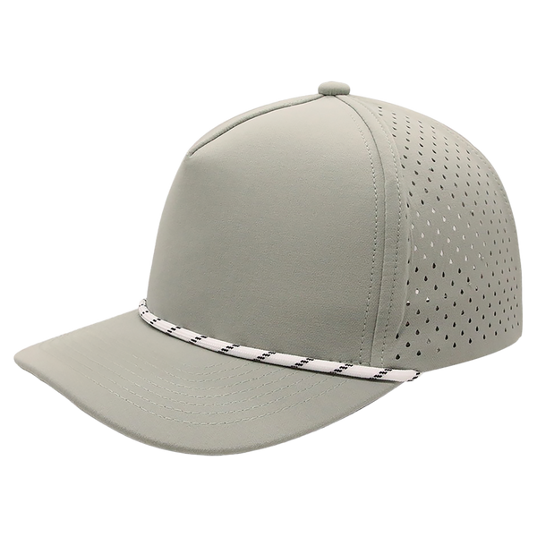 BrimCo Performance Rope Hat - Light Gray-White Rope