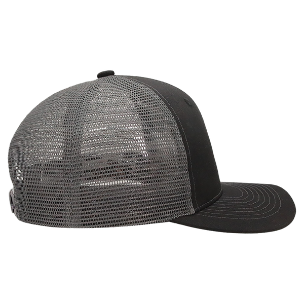 BrimCo Classic Trucker Hat - Black-Charcoal