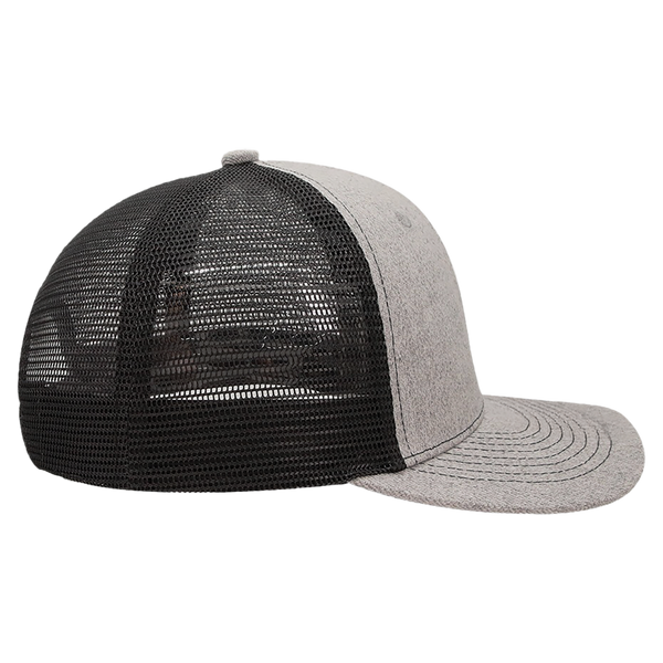 BrimCo Classic Trucker Hat - Heather Gray-Black