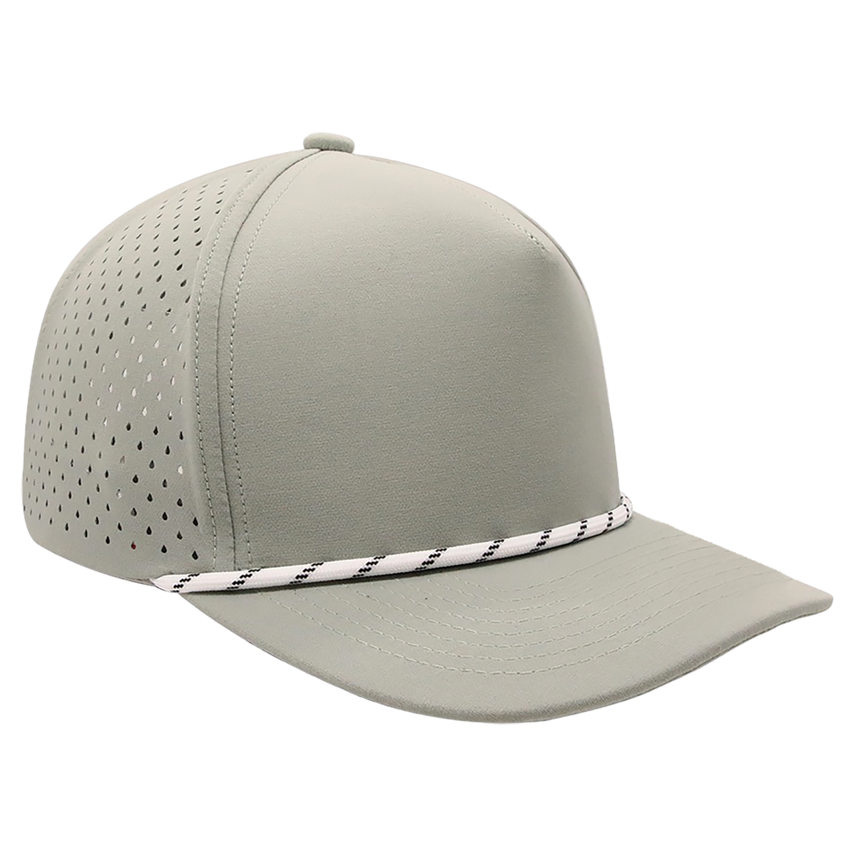 BrimCo Performance Rope Hat - Light Gray-White Rope