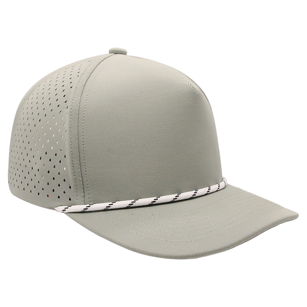 BrimCo Performance Rope Hat - Light Gray-White Rope