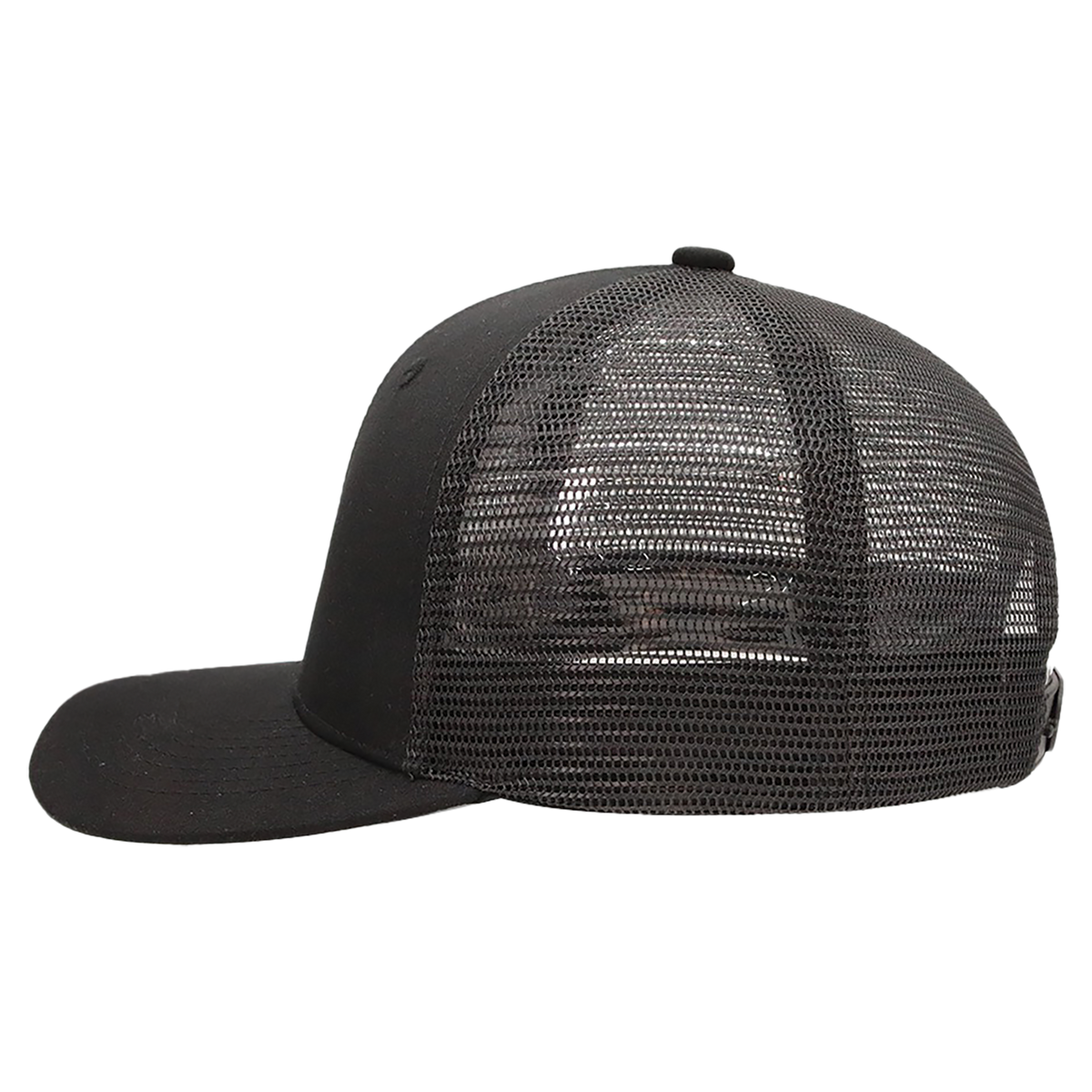 BrimCo Classic Trucker Hat - Black-Black
