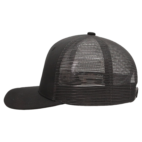 BrimCo Classic Trucker Hat - Black-Black