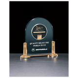 Airflyte Series Jade Acrylic w/-Plated Brass Base and 2 1/2
