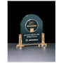 Airflyte Series Jade Acrylic w/-Plated Brass Base and 2 1/2" CAM Insert - Laser Engraved Gift