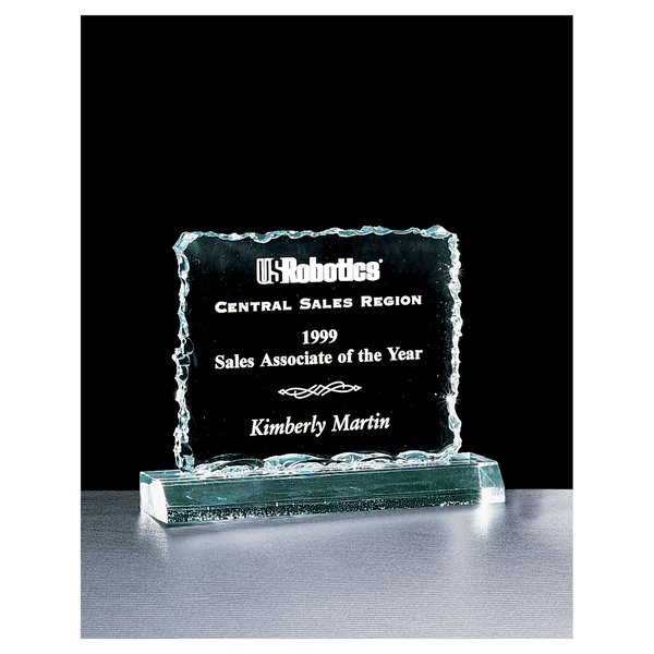 Crushed Ice Jade Acrylic - Laser Engraved Gift