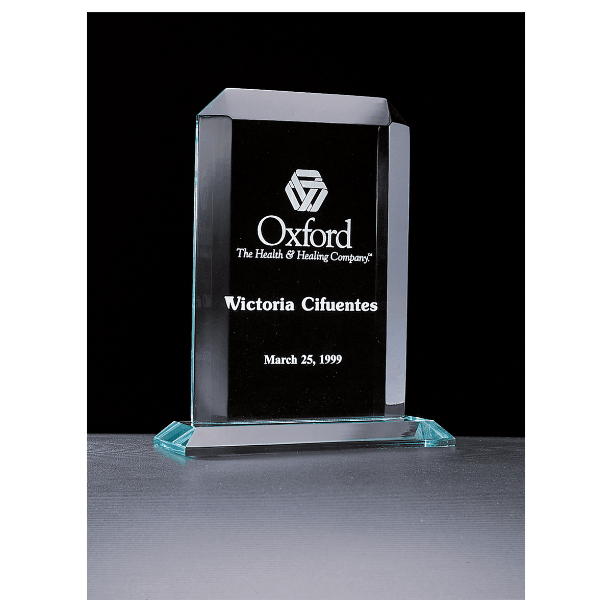Summit Series Rectangular Acrylic Award - Laser Engraved Gift