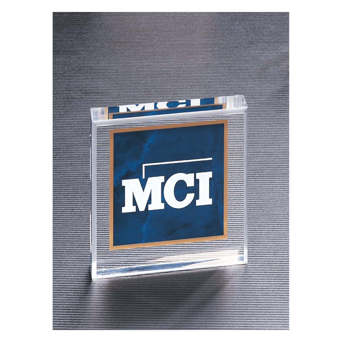 Marble Design Acrylic Paperweight - Laser Engraved Gift