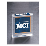 Marble Design Acrylic Paperweight - Laser Engraved Gift