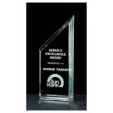 Zenith Series Jade Acrylic Free Standing Award - Laser Engraved Gift