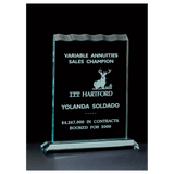 Tidal Series Jade Acrylic Award - Laser Engraved Gift