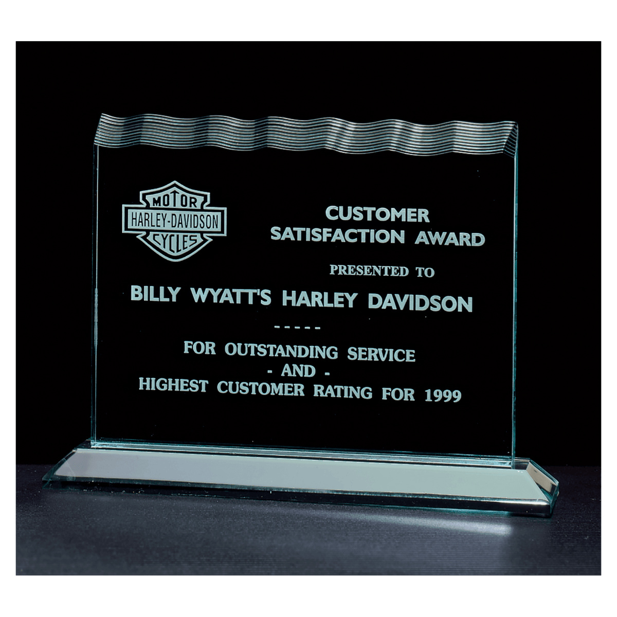 Tidal Series Jade Acrylic Award - Laser Engraved Gift
