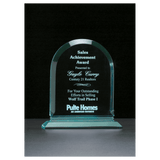 Arch Series Jade Acrylic Award - Laser Engraved Gift