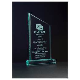 Zenith Series Jade Acrylic Award - Laser Engraved Gift