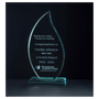 Flame Series Jade Acrylic Award - Laser Engraved Gift