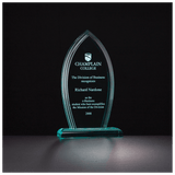 Flame Series Jade Acrylic Award - Laser Engraved Gift