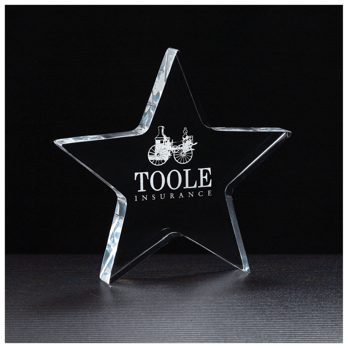 Star Acrylic Paperweight - Laser Engraved Gift