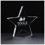 Star Acrylic Paperweight - Laser Engraved Gift