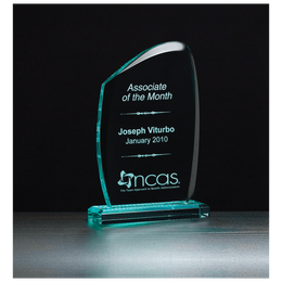 Tidal Series Jade Acrylic Award - Laser Engraved Gift