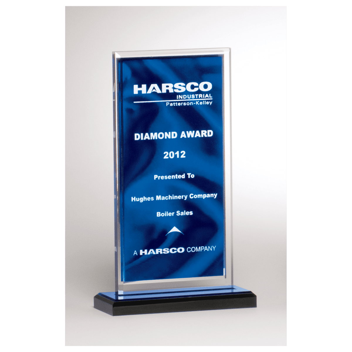 Dark Draped Satin Patterned Acrylic with Silver Mirror Border, Black Base - Laser Engraved Gift