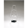 Flame Series Acrylic with and Silver Metal Base - Laser Engraved Gift
