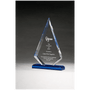 Arrow Series Clear Acrylic with Highlights and Blue Base - Laser Engraved Gift