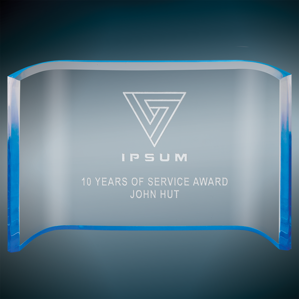 Color Crescent Acrylic - Custom Engraved Award