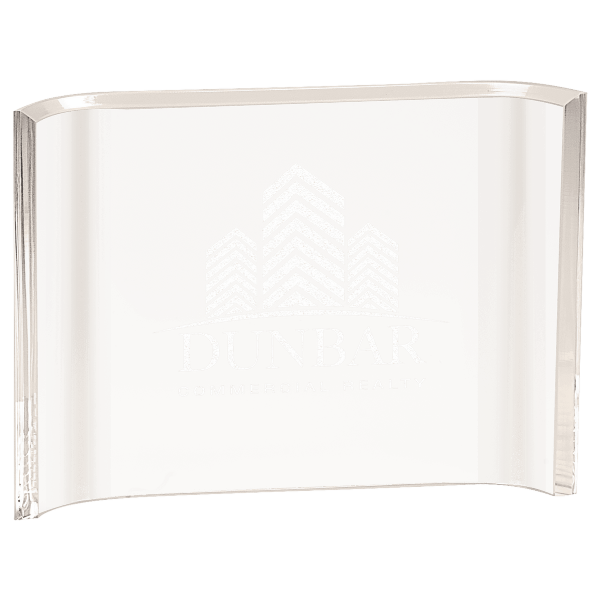 Clear Crescent Acrylic - Laser Engraved Gift